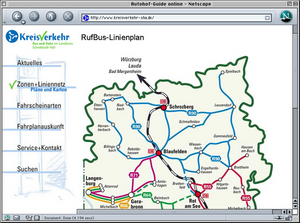 KreisVerkehr Homepage 1999