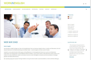 WordPress-Webseite: work-in-english.de