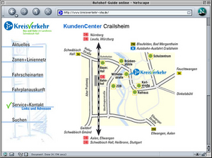 KreisVerkehr Homepage 1999