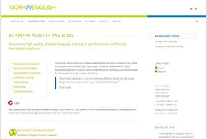 WordPress-Webseite: work-in-english.de