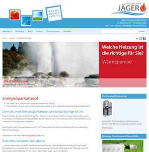 Typo3-Relaunch Jäger Haustechnik